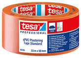Orange rulle tesa® 60399 byggtejp PRO i sPVC, 33 m x 50 mm