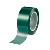 Grön rulle tesa® 50620 pulvermaskeringstejp i polyeten med utdragen tejpände